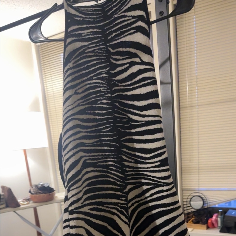 Zebra Print Sleeveless Top
